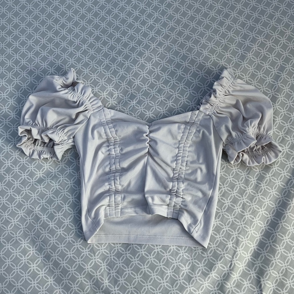White crop top